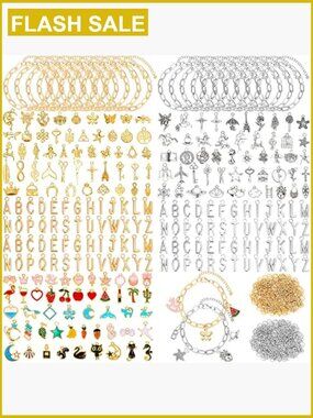 Charm Bracelet Making Kit - 674 Pieces DIY Jewelry Set